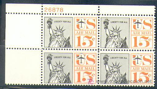 Sellos: U.S.A, Aereo ** (58) - Foto 1