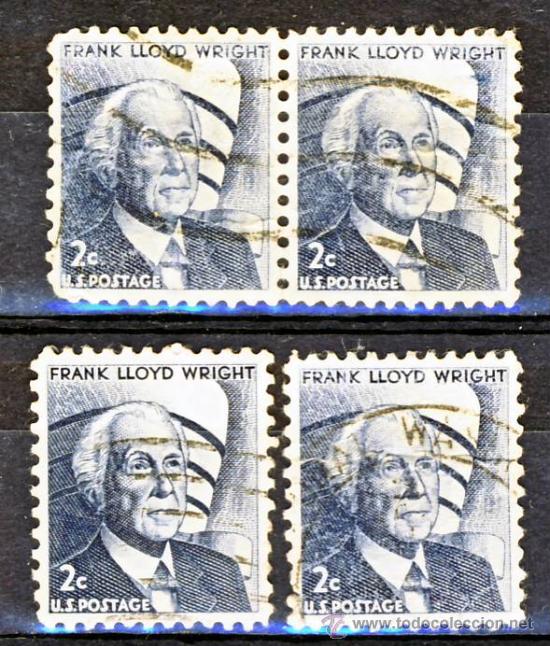 Sellos: EE.UU.- FRANK LLOYD WRIGHT.- - Foto 1