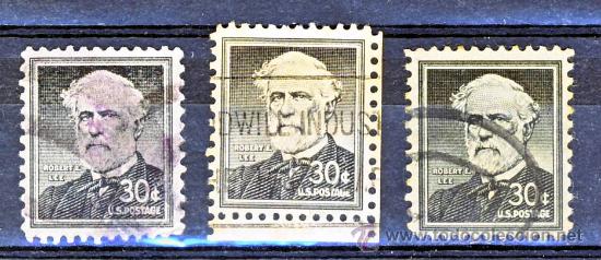 Sellos: EE.UU.- ROBERT E. LEE.-