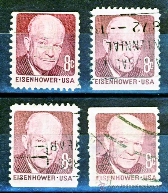 Sellos: EE.UU.- EISENHOWER.-