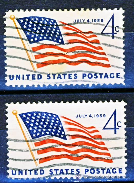 Sellos: EE.UU.- JULY 4, 1959