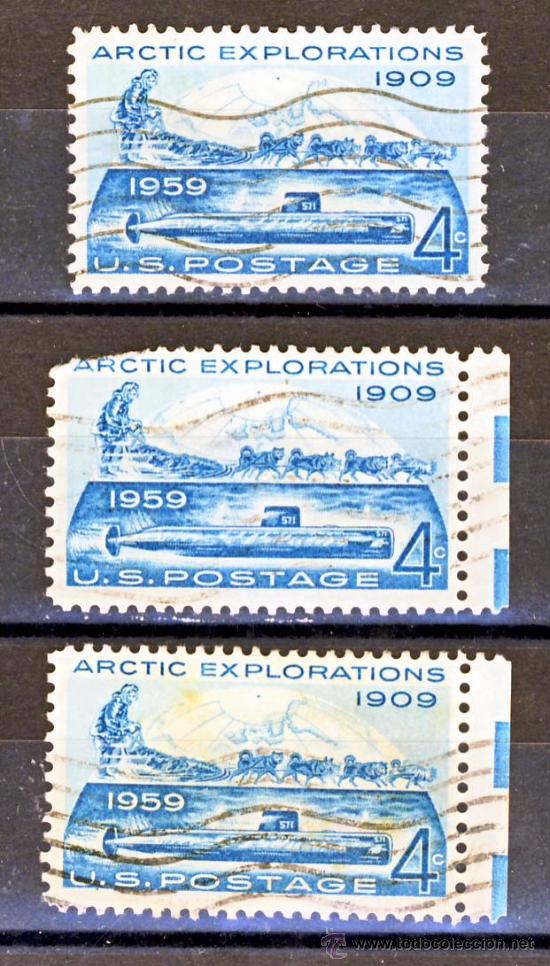 Timbres: EE.UU.- EXPLORACIONES DEL ARTICO: 1909-1959.-