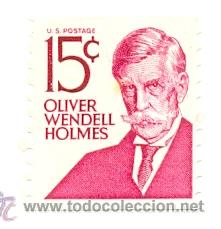 Selos: 2eeuu-821Au. Sello usado Estados Unidos. Yvert n&ordm; 821A. Oliver Wendell Helmes