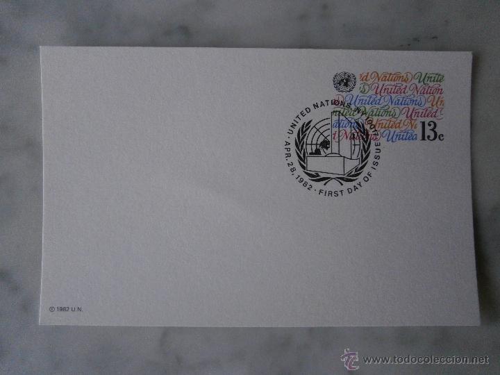 Francobolli: TARJETA DEL CORREO DE NACIONES UNIDAS-PRIMER DIA
