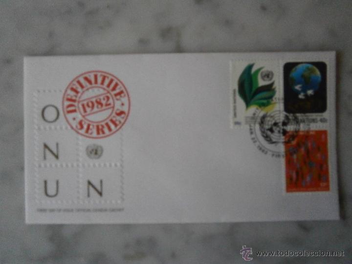 Francobolli: SOBRE PRIMER DIA-NACIONES UNIDAS,ONU-ADMINISTRACION DE NUEVA YORK