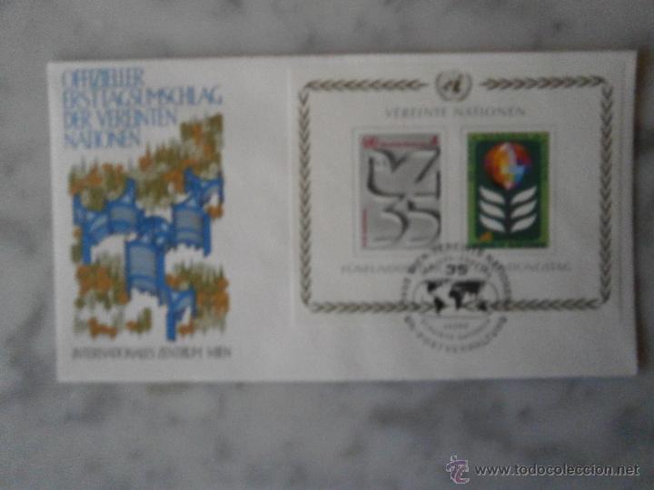 Francobolli: SOBRE PRIMER DIA-NACIONES UNIDAS,ONU-ADMINISTRACION DE VIENA