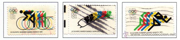 Sellos: USA.- SELLO CAT&Aacute;LOGO MICHELL JUEGOS OLIMPICOS EN USADO