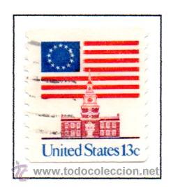 Selos: USA.- SELLO SIMBOLOS AMERICANOS, A&Ntilde;O 1975, EN USADO