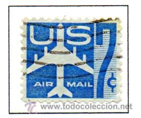 Stamps: USA.- SELLO CORREO A&Eacute;REO, A&Ntilde;O 1958, EN USADO