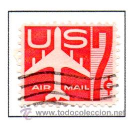Stamps: USA.- SELLO CORREO A&Eacute;REO, A&Ntilde;O 1960, EN USADO
