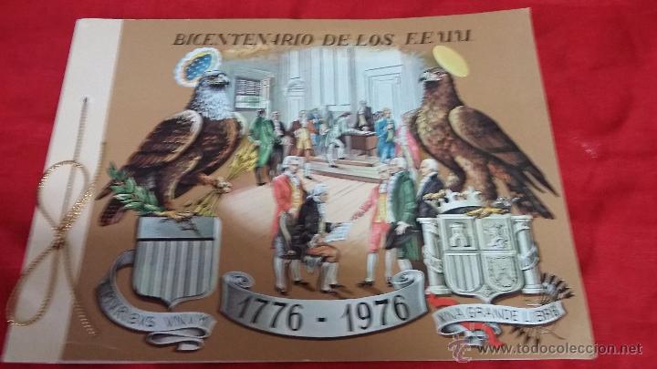 Briefmarken: LIBRETO DE 4 SELLOS DEL BICENTENARIO DE LOS EE UU 1776-1976 -LA F&Aacute;BRICA NACIONAL DE MONEDA Y TIMBRE
