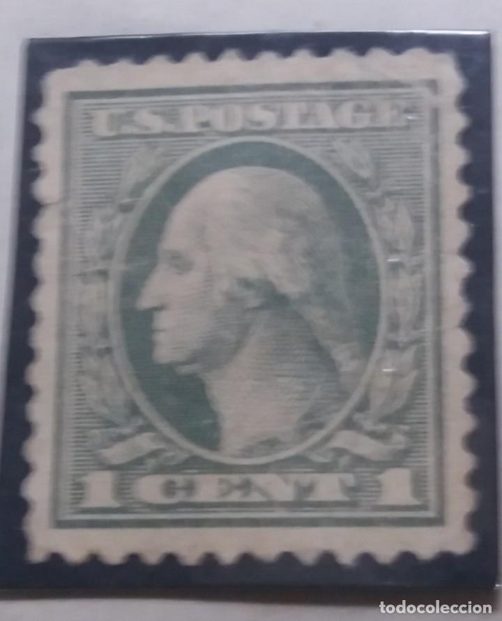 Timbres: U.S. George washington 1 cent. 1917