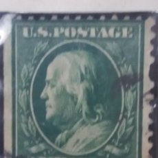 Sellos: UNITED STATES OF AMERICA POSTAGE, FRANKLIN ONE CENT, 1908, USADO. Lote 145437022