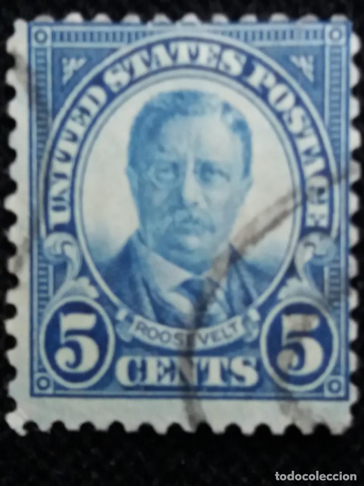 Stamps: united states america, roosevelt 5 cent. a&ntilde;o 1927.