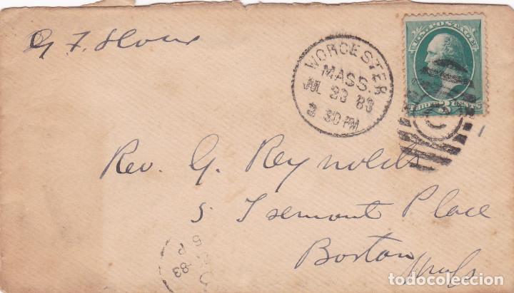 Briefmarken: 10109 -EE.UU. SOBRE CIRCULADO WORCESTER/BOSTON  A&Ntilde;O 1883