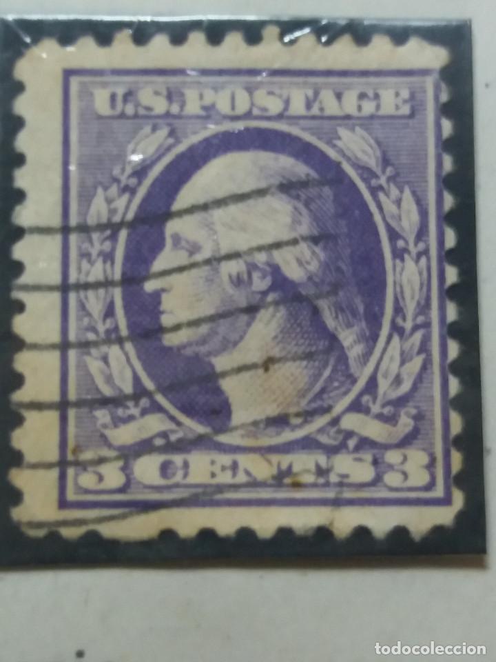 Selos: UNITED STATES, WASHINGTON, 3 CENTS, A&Ntilde;O 1909.