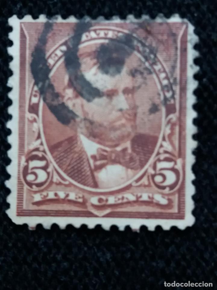 Sellos: UNITED STATES, GRANT, 5 CENTS, A&Ntilde;O 1890.