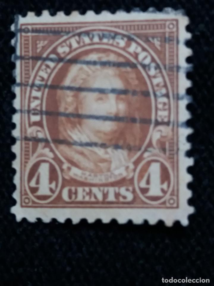 Sellos: UNITED STATES, MARTHA WASHINGTON, 4 CENTS, A&Ntilde;O 1923.