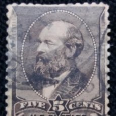 Sellos: UNITED STATES, GARFIELD, 5 CENTS, AÑO 1888. 