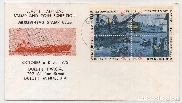 Sellos: US - 2 - BARCOS - 1973 COMM SOBRE - Foto 1