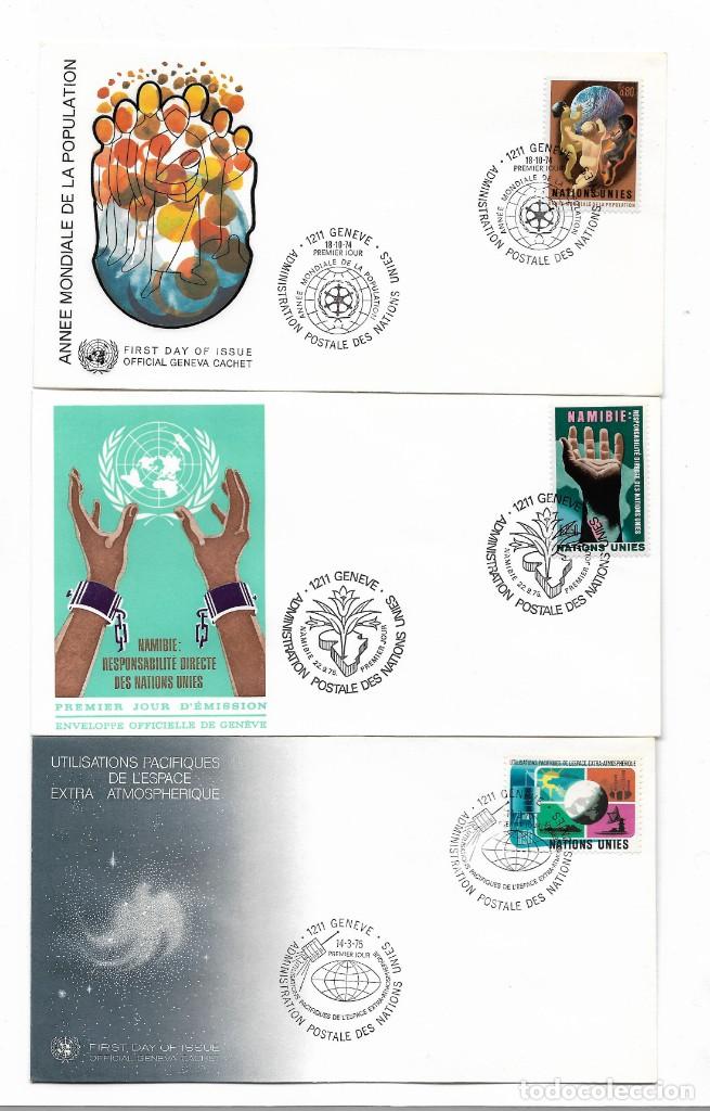 Briefmarken: NACIONES UNIDAS - SPD LOTE N&ordm; 1. Lote de 10 sobres alguno con peque&ntilde;o defecto