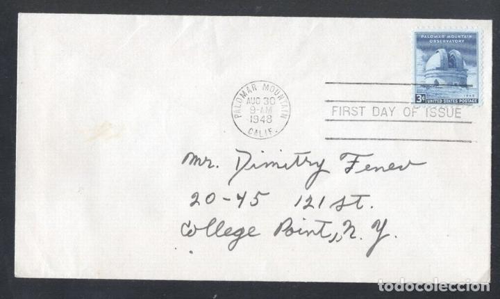 Selos: United States 1948 Mount Palomar observatory  FDC       K.505