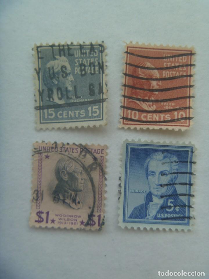 Briefmarken: LOTE DE 4 SELLOS DE ESTADOS UNIDOS : PRESIDENTES ESTADOUNIDENSES