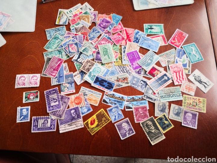 Stamps: Lote m&aacute;s de 70 sellos con matasellos