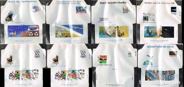 Timbres: 8 AEROGRAMAS ESTADOS UNIDOS NUEVOS