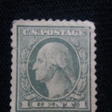Sellos: UNITED STATES, 1 CENT, WASHINGTTON, 1921, 11 PERF.