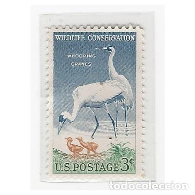 Sellos: SELLO ESTADOS UNIDOS EEUU USA WILDLIFE CONSERVATION WHOOPING CRANES 3 CENTAVOS