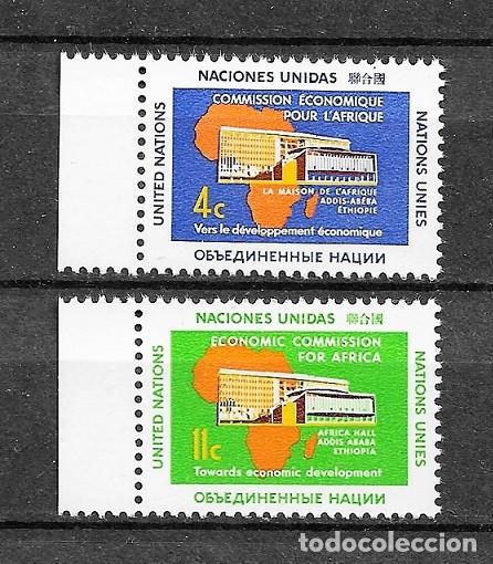 Francobolli: Naciones Unidas, 1961, Comisi&oacute;n econ&oacute;mica para &Aacute;frica,yvert 91-92,nuevos, MNH**