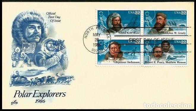 Timbres: USA 1986 SPD EXPLORADORES POLARES