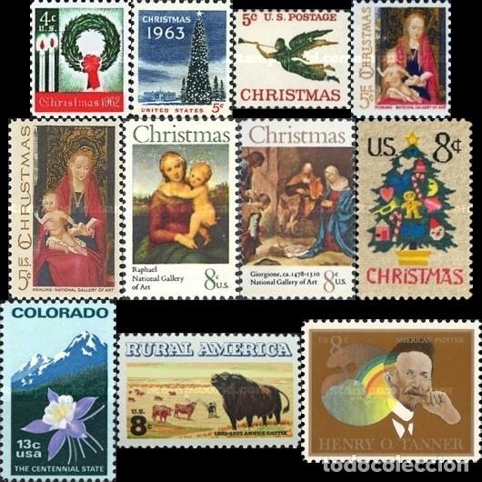 Stamps: ESTADOS UNIDOS - LOTE DE 11 SELLOS NUEVOS DIFERENTES A&Ntilde;OS