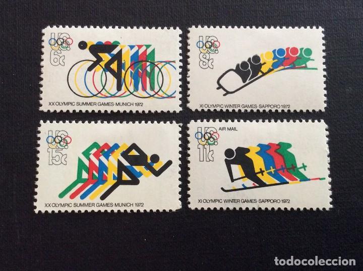 Francobolli: ESTADOS UNIDOS N&ordm; YVERT 959/1+ A 78** A&Ntilde;O 1972.JUEGOS OLIMPICOS DE SAPPORO Y MUNICH.. CON CHARNELA