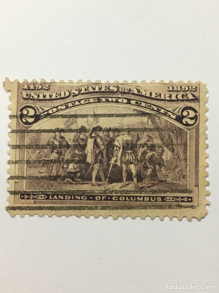 Selos: united states of america postage. 2 cent. a&ntilde;o 1893. usado conmemorativo