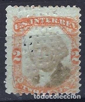 Selos: ESTADOS UNIDOS 1872 - SELLO DE INGRESOS INTERNOS, -TIMBRE DE PARRILLA