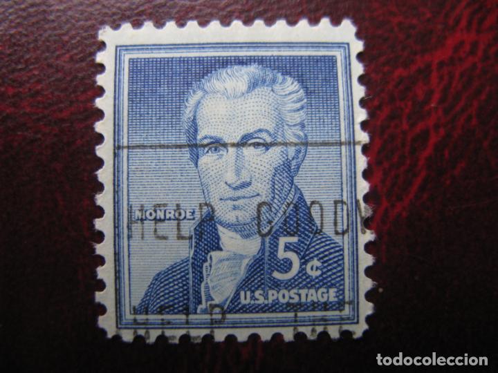 Stamps: +estados unidos, 1954, j. monroe, Yvert 590