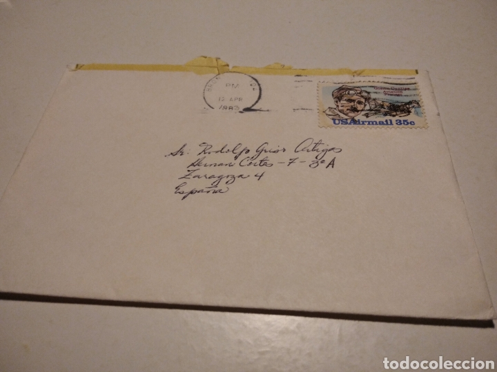 Selos: Sobre con sellos US airmail
