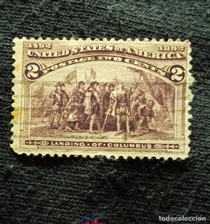 Briefmarken: UNITED DTATES, 2 CENTS LANDING OF COLUMBUS 1892.