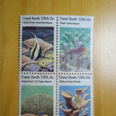 Sellos: UNITED STATE 15 CENTS CORAL REEFS.. Lote 223704367