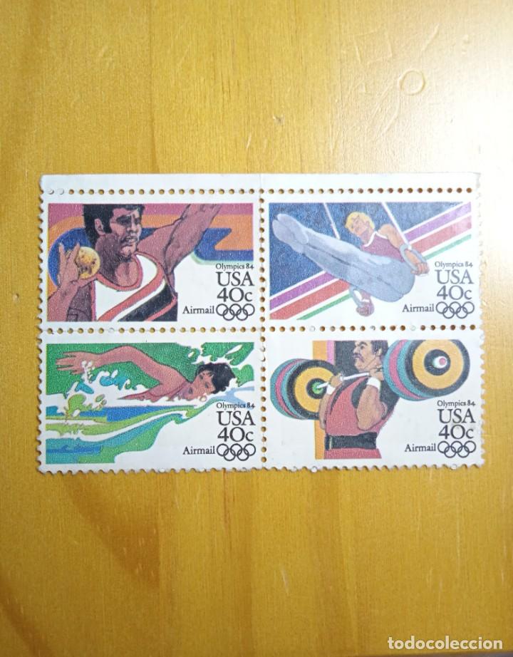 Briefmarken: UNITED STATE 40 CENTS, OLYMPIC 84.