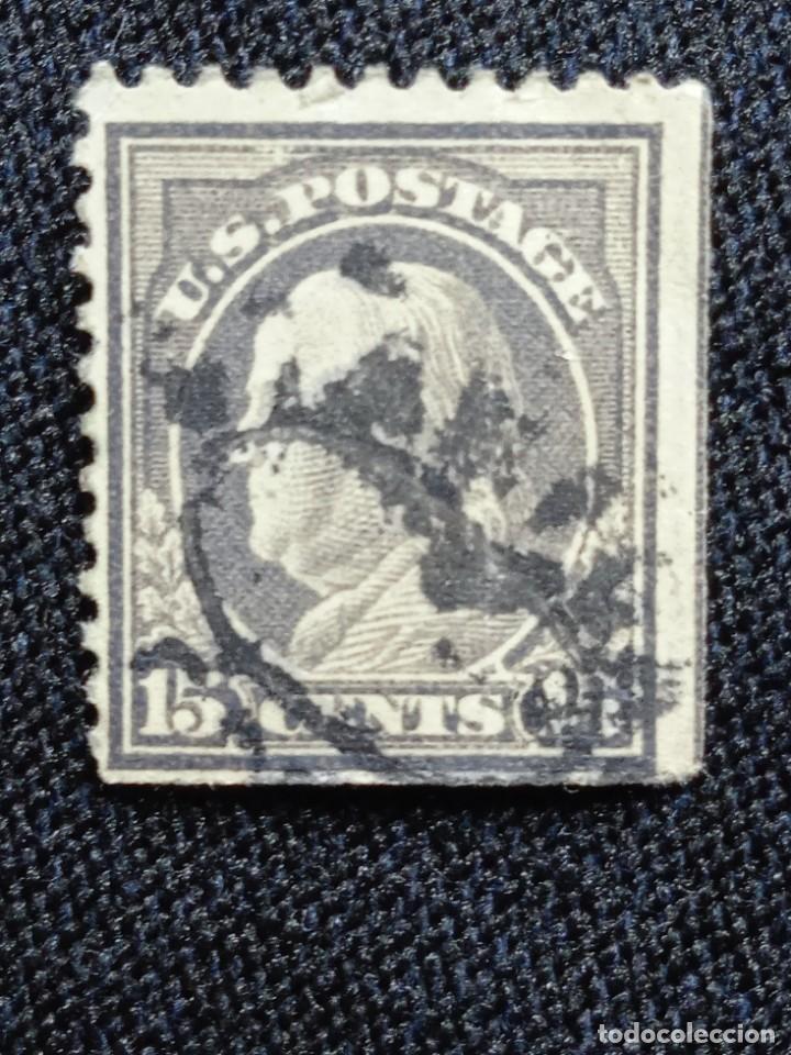 Briefmarken: UNITED STATES, 15 CENTS FRANKLIN GRIS 1912