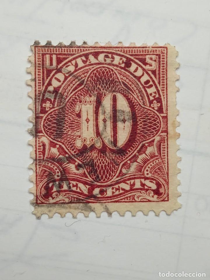 Timbres: UNITED STATES POSTAGE DUE 10 CENTS, A&Ntilde;O 1894.