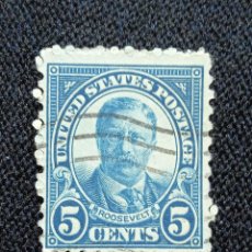 Sellos: UNITED STATES, 5 CENTS, ROOSEVELT, AÑO 1922,. Lote 224781946