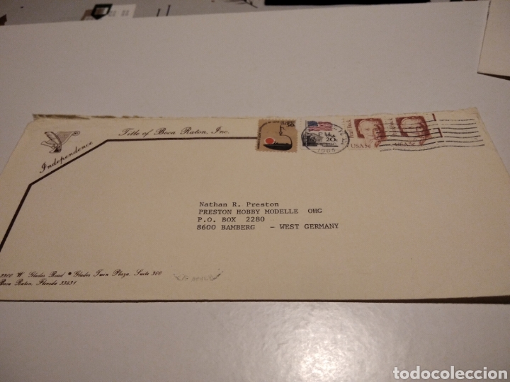 Stamps: Sobre independence title boca raton