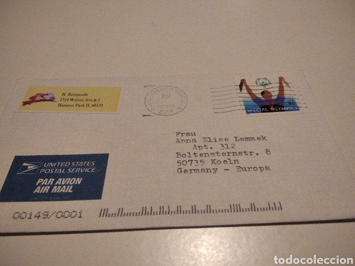 Stamps: Sobre con sellos pegatinas