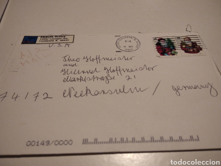 Stamps: Sobre con sellos remite personalizado