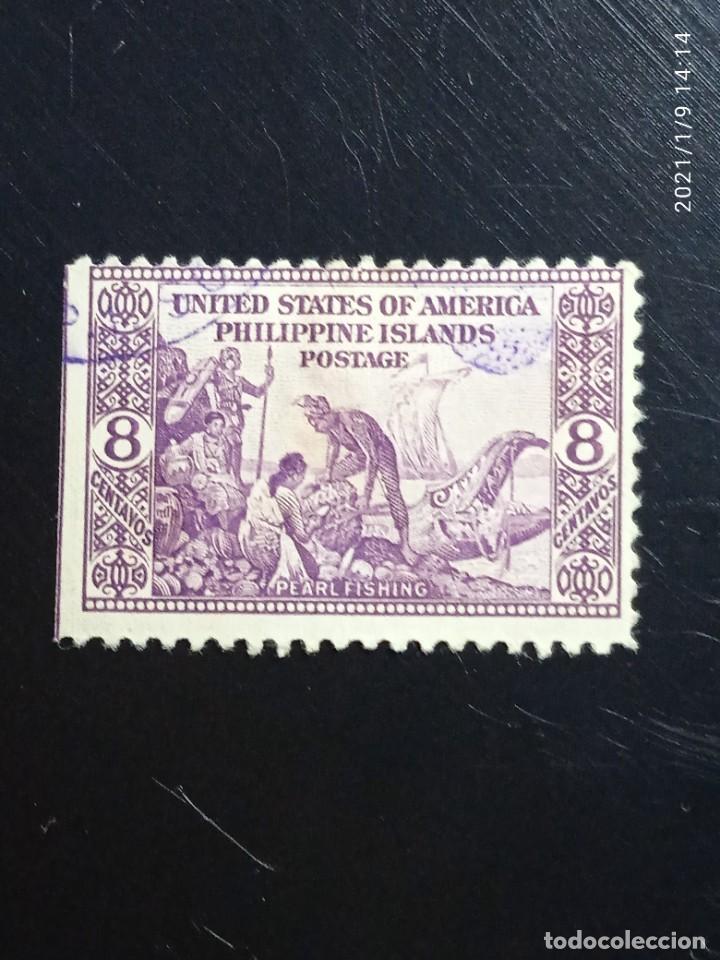 Sellos: UNITED STATES PHILIPPINE ISLANDS, 8 CENTS A&Ntilde;O 1939.