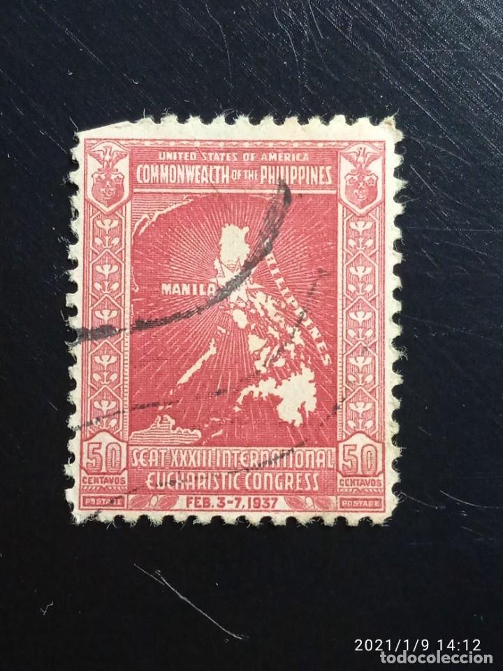 Sellos: UNITED STATES PHILIPPINE ISLANDS, 50 CENTS A&Ntilde;O 1937
